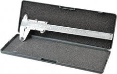 Value Collection - 0 to 6" Carbon Steel Vernier Caliper - 0.05mm Graduation, 1.5748" Jaw Depth, 0.0012" Accuracy, Includes Depth, Inside Diameter, Outside Diameter, Step - Americas Industrial Supply