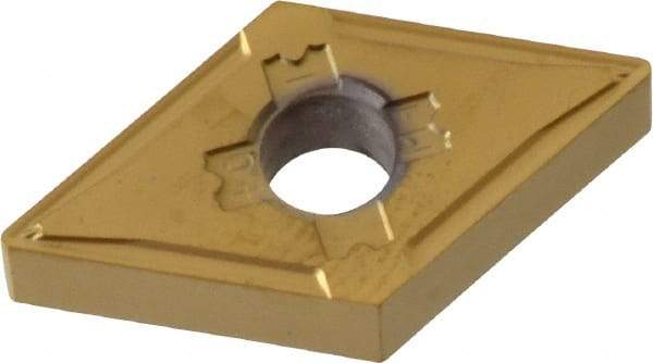 Kennametal - DNMG431 FW Grade KT315 Cermet Turning Insert - TiN/TiCN/TiN Finish, 55° Diamond, 1/2" Inscr Circle, 3/16" Thick, 1/64" Corner Radius - Americas Industrial Supply