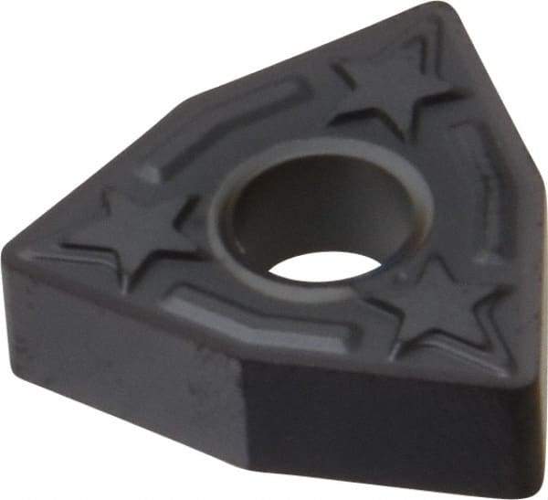 Kennametal - WNGG432 LF Grade KC5010 Carbide Turning Insert - TiAlN Finish, 80° Trigon, 1/2" Inscr Circle, 3/16" Thick, 1/32" Corner Radius - Americas Industrial Supply