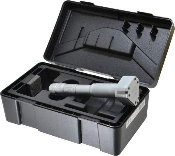 Mitutoyo - 2 to 2-1/2", Mechanical Inside Hole Micrometer - 0.0002" Graduation, 0.00015" Accuracy, Ratchet Stop Thimble - Americas Industrial Supply