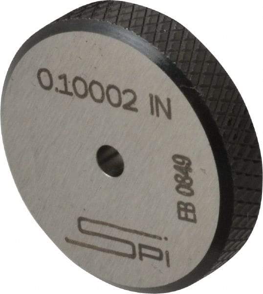 SPI - 0.1" Inside x 0.98" Outside Diameter, 0.28" Thick, Setting Ring - Accurate to 0.00006", Silver - Americas Industrial Supply