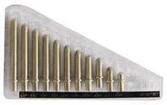 Value Collection - 8 Piece, 0.7 to 1.5 Inch Measurement Range, Bore Gage Anvil Set - For Use with Dial Bore Gages - Americas Industrial Supply