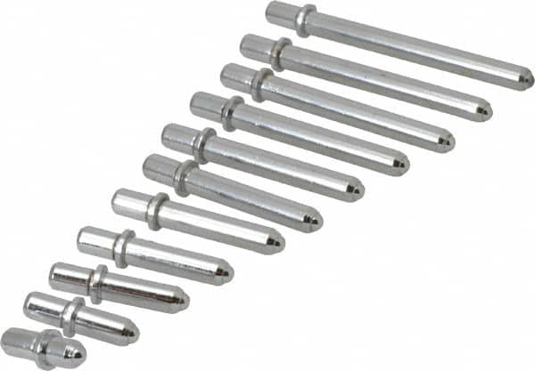 Value Collection - 11 Piece, 2 to 6 Inch Measurement Range, Bore Gage Anvil Set - For Use with Dial Bore Gages - Americas Industrial Supply