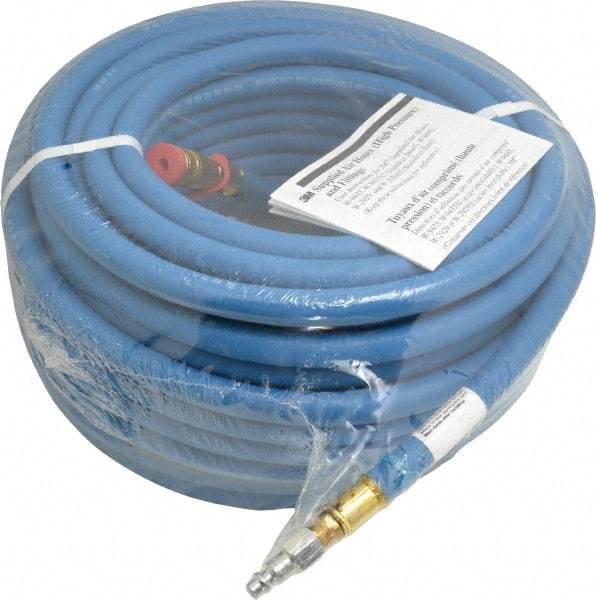 3M - 100 Ft. Long, High Pressure Straight SAR Supply Hose - 3/8 Inch Inside Diameter, Compatible with V and W Series Air Control Devices and Dual Airline Systems - Americas Industrial Supply