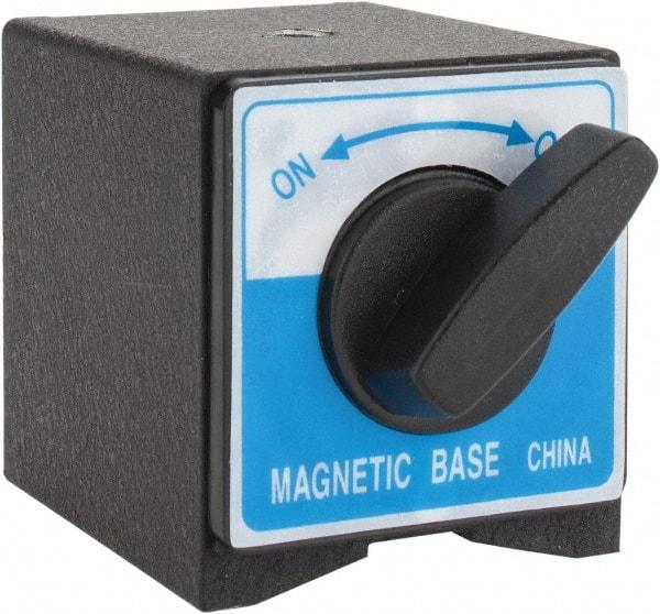 Value Collection - 63mm Long x 50mm Wide x 55mm High Magnetic Indicator Base with On/Off Switch - 60 Kg Magnetic Pull - Americas Industrial Supply