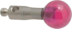 SPI - 6 mm Ball Diameter, M2 Thread, Ruby Point Ball Tip CMM Stylus - 10 mm Overall Length - Americas Industrial Supply