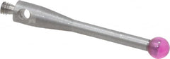 SPI - 3 mm Ball Diameter, M2 Thread, Ruby Point Ball Tip CMM Stylus - 20 mm Overall Length - Americas Industrial Supply