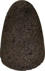 Norton - Type 16, 2" Max Diam, 3" Head Thickness, 20 Grit Cone - Zirconia Alumina, Very Coarse Grade, 5/8-11 Shank Thread - Americas Industrial Supply