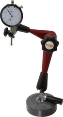 SPI - 0.001" Graduation, 0-100 Dial Reading, Dial Indicator & Base Kit - 4" Base Diam - Americas Industrial Supply
