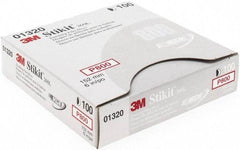 3M - Adhesive PSA Disc - Ultra Fine Grade, White, Film Backing, Flexible, Use with Random Orbital Sanders - Americas Industrial Supply