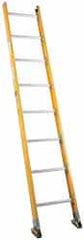 Made in USA - 8' High, Type IA Rating, Fiberglass Extension Ladder - Americas Industrial Supply