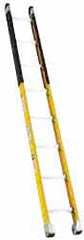 Made in USA - 8' High, Type IA Rating, Fiberglass Extension Ladder - Americas Industrial Supply