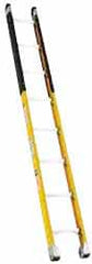 Made in USA - 10' High, Type IA Rating, Fiberglass Extension Ladder - Americas Industrial Supply