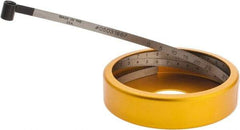 Made in USA - 0.001 Inch Graduation, 2 to 12 Inch Measurement, Spring Steel Diameter Tape Measure - 1/2 Inch Wide, 0.01 Inch Thick - Americas Industrial Supply