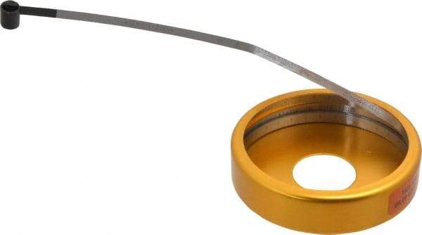 Made in USA - 0.001 Inch Graduation, 2 to 24 Inch Measurement, Spring Steel Diameter Tape Measure - 1/2 Inch Wide, 0.01 Inch Thick - Americas Industrial Supply