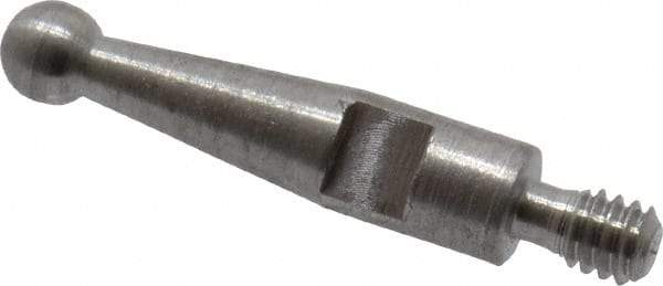 SPI - 0.078" Ball Diam, Steel, Ball Test Indicator Contact Point - 1/2" Contact Point Length, Use with Peacock Test Indicators - Americas Industrial Supply