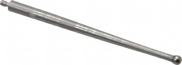 SPI - 0.08" Ball Diam, Carbide, Ball Test Indicator Contact Point - 1.737" Contact Point Length, Use with Brown & Sharpe Test Indicators - Americas Industrial Supply