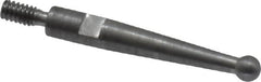SPI - 0.08" Ball Diam, Steel, Ball Test Indicator Contact Point - 0.7" Contact Point Length, Use with Mitutoyo Test Indicators - Americas Industrial Supply