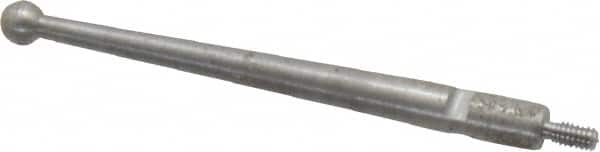 SPI - 0.12" Ball Diam, Steel, Ball Test Indicator Contact Point - 1-1/2" Contact Point Length, Use with Mitutoyo Test Indicators - Americas Industrial Supply
