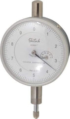 Teclock - 0.05" Range, 0-10 Dial Reading, 0.0001" Graduation Dial Drop Indicator - 2-13/64" Dial, 0.01" Range per Revolution, 0.0002" Accuracy, Revolution Counter - Americas Industrial Supply