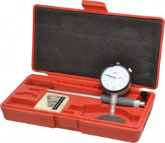 Value Collection - 8 Anvil, 0.7 to 1-1/2" Dial Bore Gage - 0.0005" Graduation, 5" Gage Depth - Americas Industrial Supply