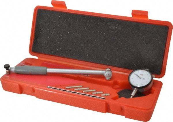Value Collection - 6 Anvil, 1.4 to 2.4" Dial Bore Gage - 0.0005" Graduation, 6" Gage Depth - Americas Industrial Supply