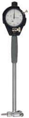 Mitutoyo - 9 Anvil, 0.24 to 0.4" Dial Bore Gage - 0.0005" Graduation, 2" Gage Depth, Accurate to 0.0002", Alloy Steel Anvil - Americas Industrial Supply