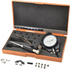 Mitutoyo - 9 Anvil, 0.24 to 0.4" Dial Bore Gage - 0.0001" Graduation, 2" Gage Depth, Accurate to 0.0002", Alloy Steel Anvil - Americas Industrial Supply