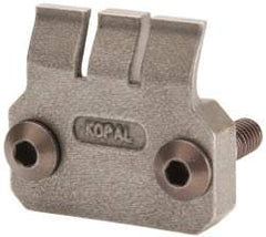 Mitee-Bite - 2-1/2mm Clamping Height, 880 Lb Clamping Pressure, Standard Height Single Stop Positioning Stop - 2-1/2mm Jaw Height, Spring Steel, Series Mitee-Bite Kopal Mini Clamps - Americas Industrial Supply