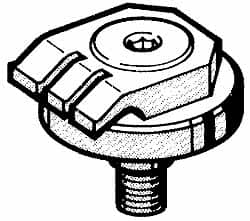 Mitee-Bite - 7-1/2mm Clamping Height, 880 Lb Clamping Pressure, Raised Height Swivel Stop Positioning Stop - 7-1/2mm Jaw Height, Spring Steel, Series Mitee-Bite Kopal Mini Clamps - Americas Industrial Supply