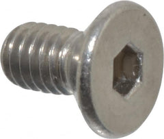 Value Collection - M4x0.70 Metric Coarse Hex Socket Drive, 90° Flat Screw - Grade 18-8 & Austenitic A2 Stainless Steel, Uncoated, Fully Threaded, 8mm OAL - Americas Industrial Supply