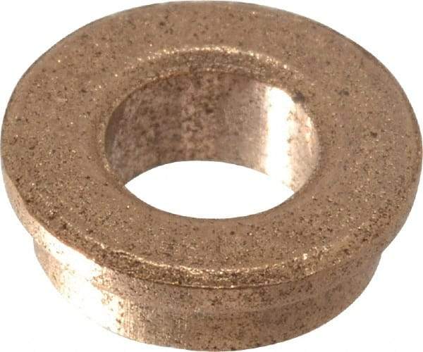 Boston Gear - 3/16" Inside x 5/16" Outside Diam, Oil Impregnated Bronze Sleeve Bearing - 3/8" Flange Outside Diam, 3/64" Flange Thickness, 1/8" OAL - Americas Industrial Supply