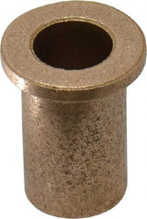 Boston Gear - 3/8" Inside x 1/2" Outside Diam, Oil Impregnated Bronze Sleeve Bearing - 11/16" Flange Outside Diam, 3/32" Flange Thickness, 7/8" OAL - Americas Industrial Supply