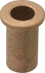 Boston Gear - 3/8" Inside x 1/2" Outside Diam, Oil Impregnated Bronze Sleeve Bearing - 11/16" Flange Outside Diam, 3/32" Flange Thickness, 1" OAL - Americas Industrial Supply