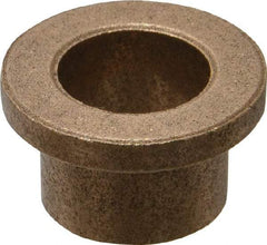 Boston Gear - 1/2" Inside x 5/8" Outside Diam, Oil Impregnated Bronze Sleeve Bearing - 7/8" Flange Outside Diam, 1/8" Flange Thickness, 1/2" OAL - Americas Industrial Supply