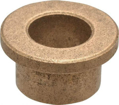 Boston Gear - 1/2" Inside x 11/16" Outside Diam, Oil Impregnated Bronze Sleeve Bearing - 15/16" Flange Outside Diam, 1/8" Flange Thickness, 1/2" OAL - Americas Industrial Supply