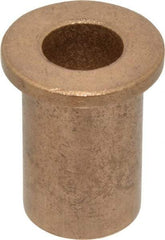 Boston Gear - 1/2" Inside x 3/4" Outside Diam, Oil Impregnated Bronze Sleeve Bearing - 1" Flange Outside Diam, 1/8" Flange Thickness, 1-1/4" OAL - Americas Industrial Supply