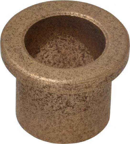 Boston Gear - 5/8" Inside x 3/4" Outside Diam, Oil Impregnated Bronze Sleeve Bearing - 1" Flange Outside Diam, 1/8" Flange Thickness, 3/4" OAL - Americas Industrial Supply