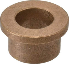 Boston Gear - 5/8" Inside x 7/8" Outside Diam, Oil Impregnated Bronze Sleeve Bearing - 1-1/8" Flange Outside Diam, 5/32" Flange Thickness, 5/8" OAL - Americas Industrial Supply