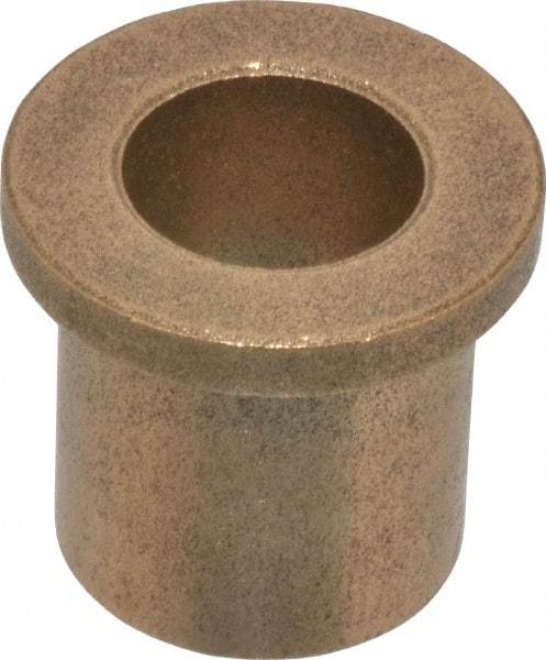 Boston Gear - 5/8" Inside x 7/8" Outside Diam, Oil Impregnated Bronze Sleeve Bearing - 1-1/8" Flange Outside Diam, 5/32" Flange Thickness, 1" OAL - Americas Industrial Supply