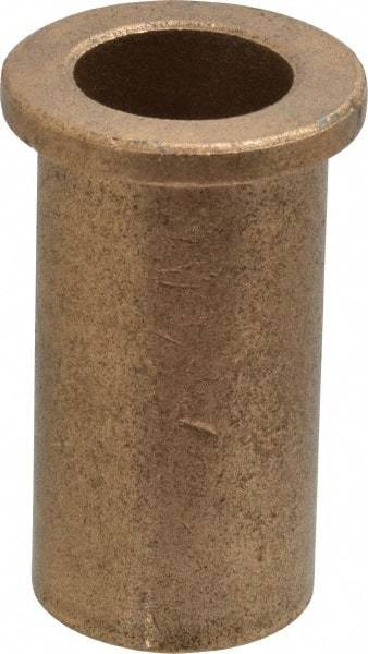 Boston Gear - 3/4" Inside x 1" Outside Diam, Oil Impregnated Bronze Sleeve Bearing - 1-1/4" Flange Outside Diam, 5/32" Flange Thickness, 2" OAL - Americas Industrial Supply