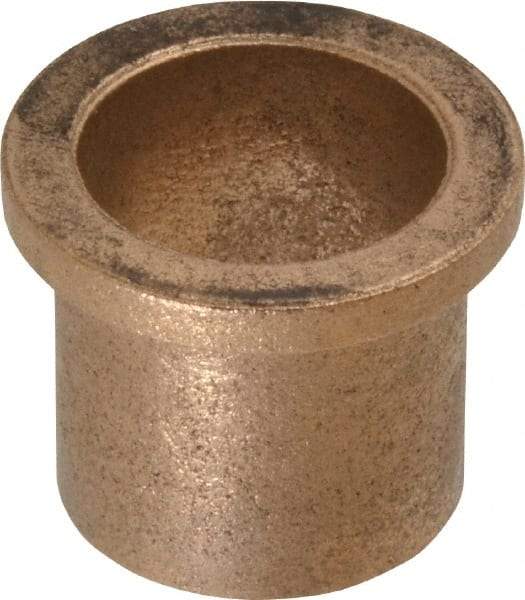 Boston Gear - 7/8" Inside x 1" Outside Diam, Oil Impregnated Bronze Sleeve Bearing - 1-1/4" Flange Outside Diam, 5/32" Flange Thickness, 1" OAL - Americas Industrial Supply