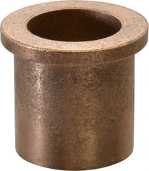 Boston Gear - 7/8" Inside x 1-1/8" Outside Diam, Oil Impregnated Bronze Sleeve Bearing - 1-3/8" Flange Outside Diam, 5/32" Flange Thickness, 1-1/4" OAL - Americas Industrial Supply