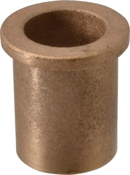 Boston Gear - 7/8" Inside x 1-1/8" Outside Diam, Oil Impregnated Bronze Sleeve Bearing - 1-3/8" Flange Outside Diam, 5/32" Flange Thickness, 1-1/2" OAL - Americas Industrial Supply