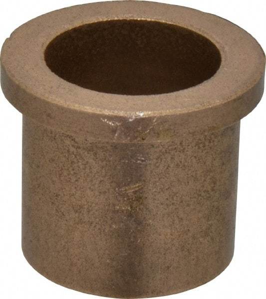 Boston Gear - 1" Inside x 1-1/4" Outside Diam, Oil Impregnated Bronze Sleeve Bearing - 1-1/2" Flange Outside Diam, 3/16" Flange Thickness, 1-1/4" OAL - Americas Industrial Supply