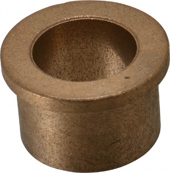 Boston Gear - 1" Inside x 1-3/8" Outside Diam, Oil Impregnated Bronze Sleeve Bearing - 1-5/8" Flange Outside Diam, 3/16" Flange Thickness, 1" OAL - Americas Industrial Supply