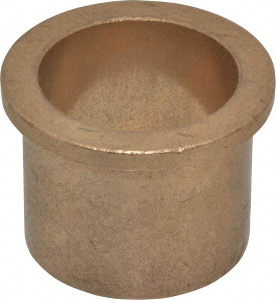 Boston Gear - 1-1/2" Inside x 1-3/4" Outside Diam, Oil Impregnated Bronze Sleeve Bearing - 2-1/16" Flange Outside Diam, 3/16" Flange Thickness, 1-1/2" OAL - Americas Industrial Supply