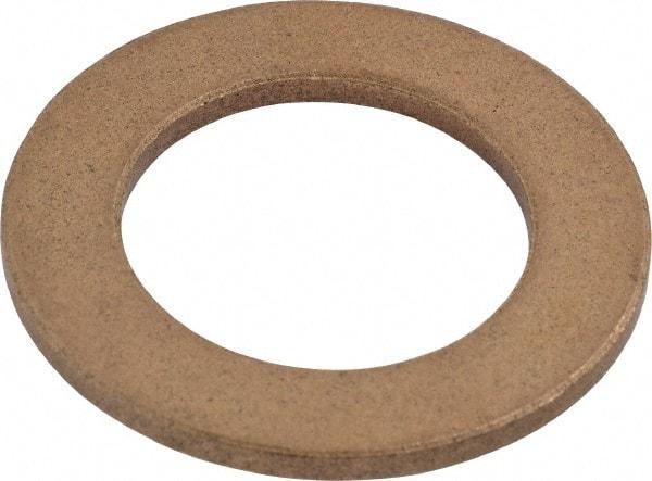 Boston Gear - 1.253" Inside x 2" Outside Diam, 1/8" Thick, Bronze SAE-841 Thrust Bearing - 10,000 Max Pressure x Velocity - Americas Industrial Supply