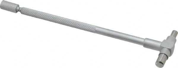 Value Collection - 3/4 to 1-1/4 Inch, 4.4 Inch Overall Length, Telescoping Gage - 4 Inch Long Handle, Hardened Tool Steel, Satin Chrome Finish - Americas Industrial Supply