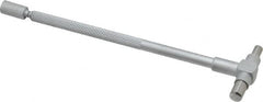 Value Collection - 3/4 to 1-1/4 Inch, 4.4 Inch Overall Length, Telescoping Gage - 4 Inch Long Handle, Hardened Tool Steel, Satin Chrome Finish - Americas Industrial Supply